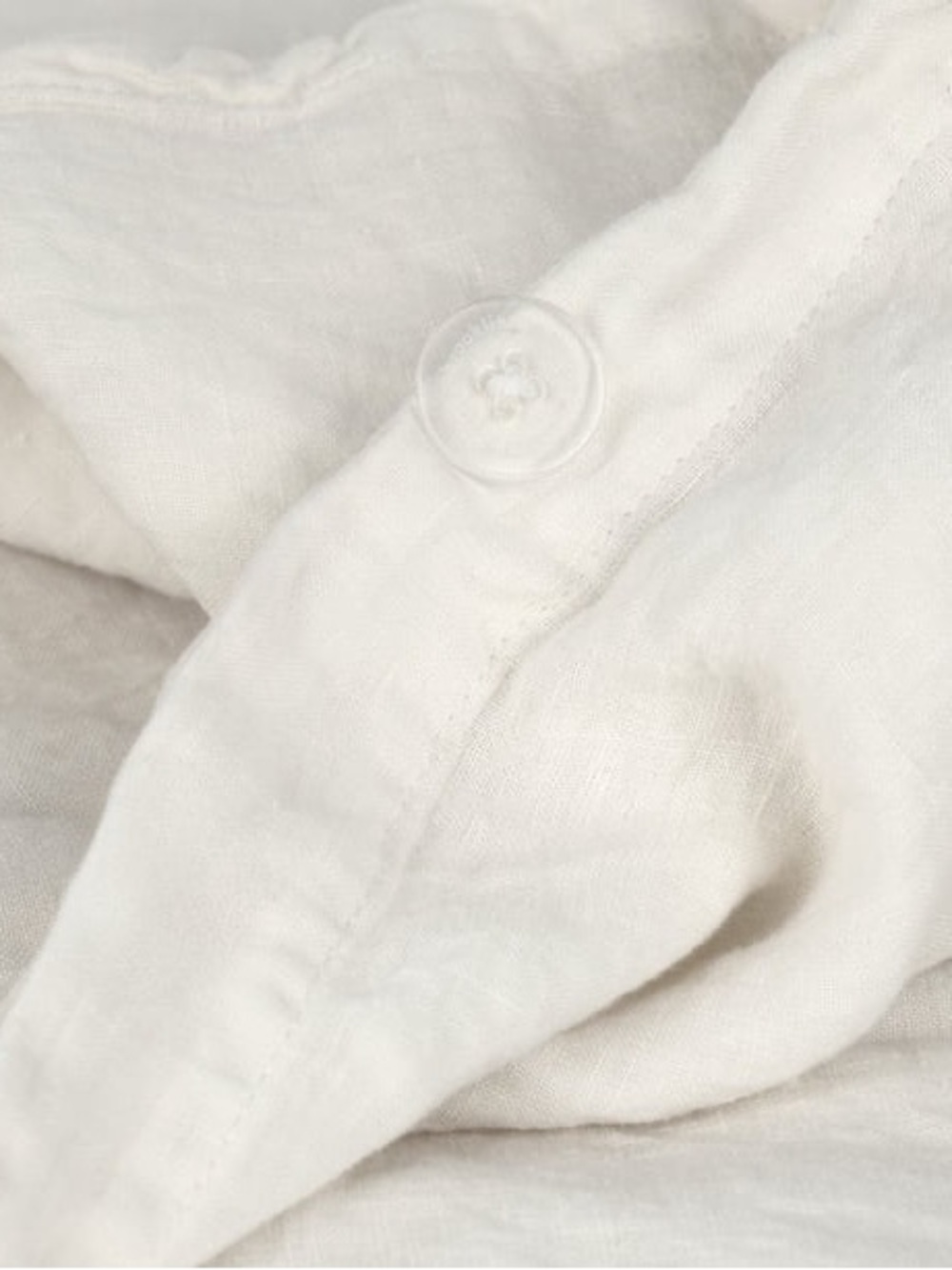 Brooklinen White 100% Linen Duvet Cover King Cal King 107x90 Portugal